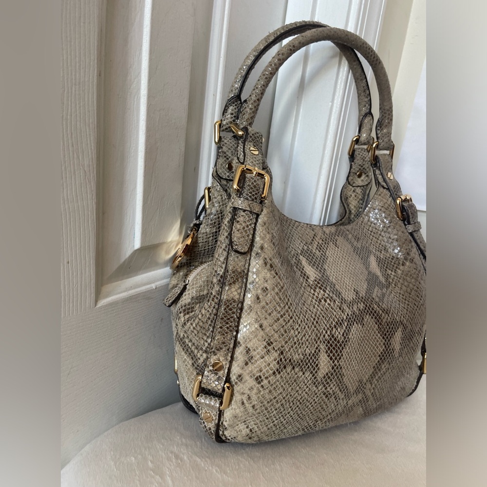 Michael Kors Python Pattern Shoulder Bag - Euc - image 4